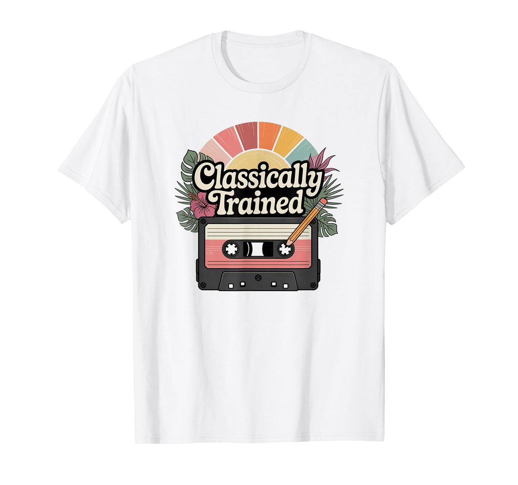 Classically Trained Cassette Tape T-Shirt - Unique Graphic Men Women - T-Shirt, Sweatshirt, Hoodie