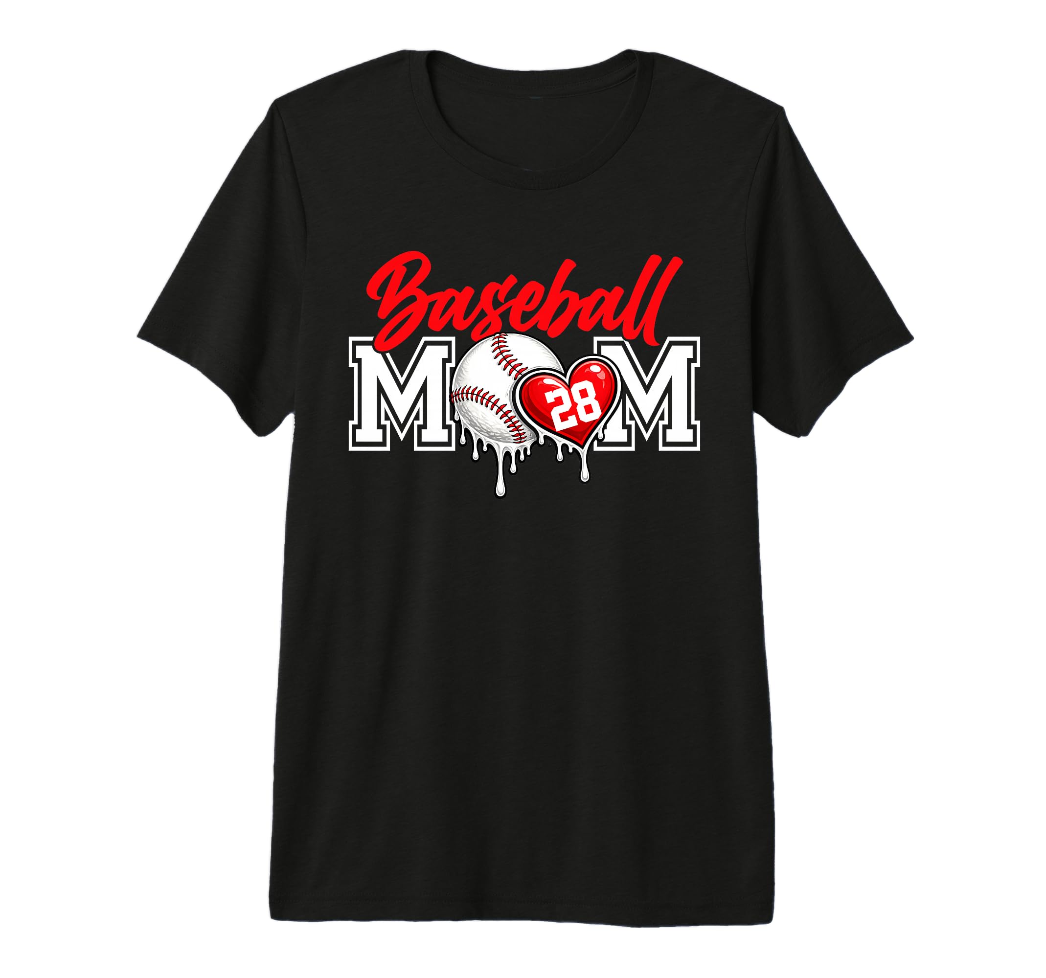 Personalized Proud Mom Jersey Number 28 T-Shirt - Trendy Graphic Unisex - T-Shirt, Sweatshirt, Hoodie