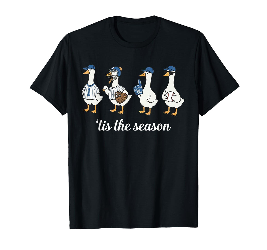 Tis Season Baseball Mom Silly Goose T-Shirt - Custom Art Print for Adults - T-Shirt, Sweatshirt, Hoodie