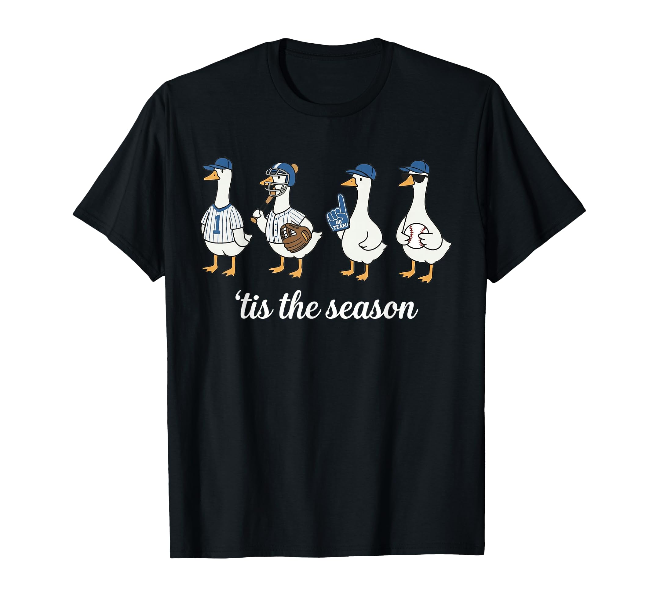 Tis Season Baseball Mom Silly Goose T-Shirt - Custom Art Print for Adults - T-Shirt, Sweatshirt, Hoodie