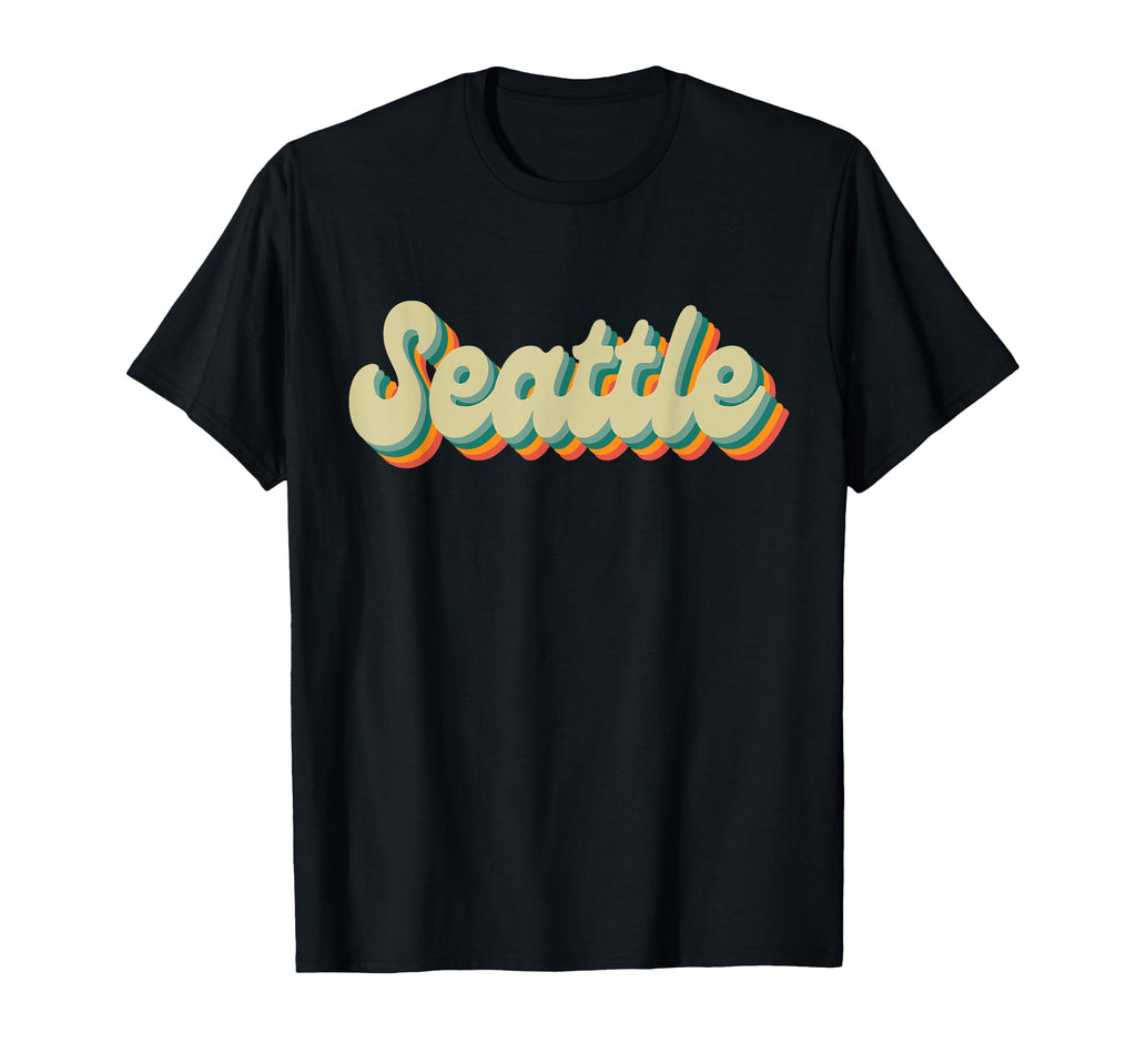 Seattle 70S 80S 90S T-Shirt - Minimalist Print Men Women - T-Shirt, Sweatshirt, Hoodie