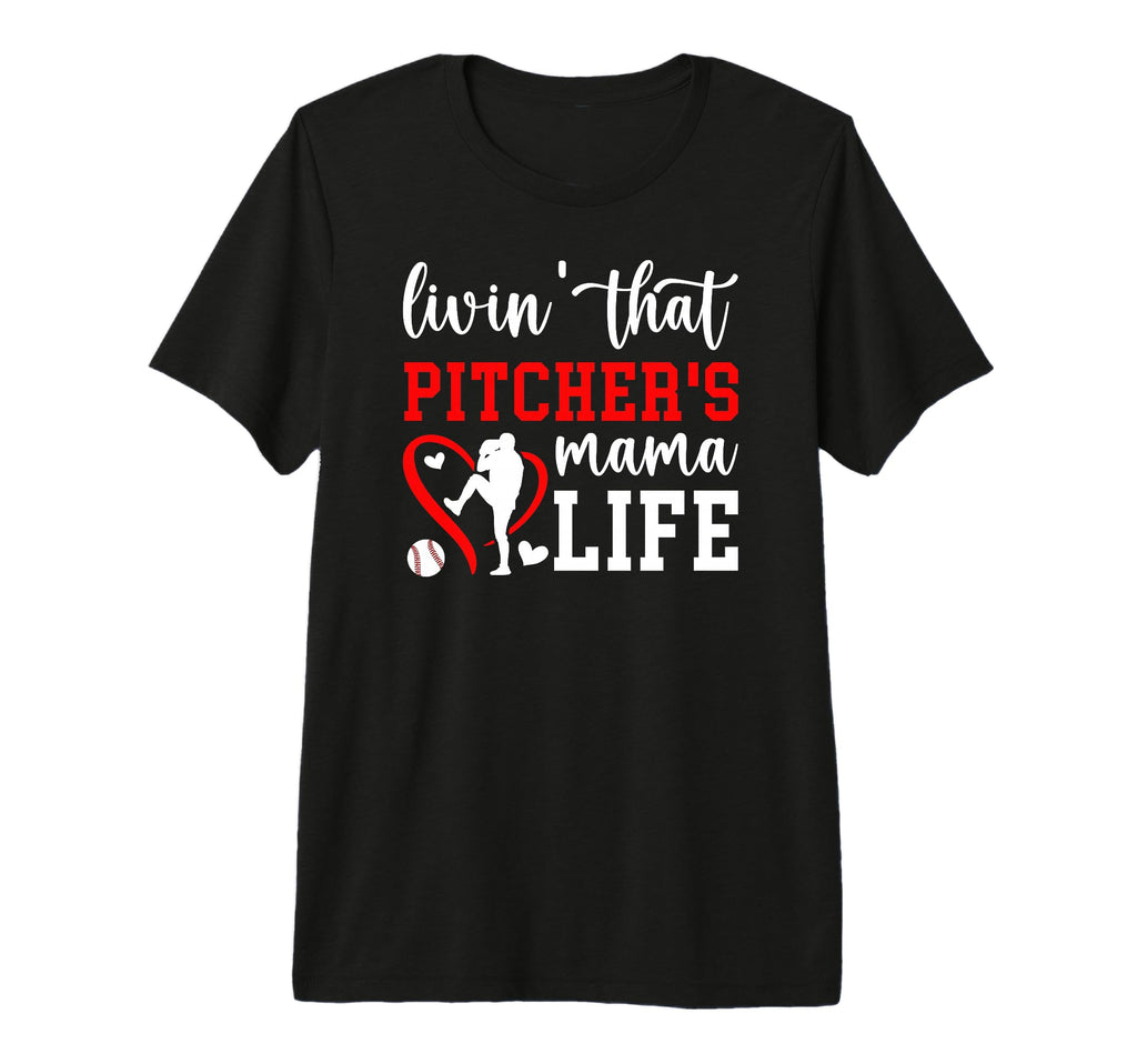 Baseball Pitcher Mama Life Baseball T-Shirt - Aesthetic Graphic Men Women - T-Shirt, Sweatshirt, Hoodie