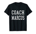 Coach Marcus Custom Football Soccer T-Shirt - Unique Graphic Unisex - T-Shirt, Sweatshirt, Hoodie