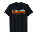 70S Stripes Sunset Summer Waves T-Shirt - Minimalist Print Unisex - T-Shirt, Sweatshirt, Hoodie