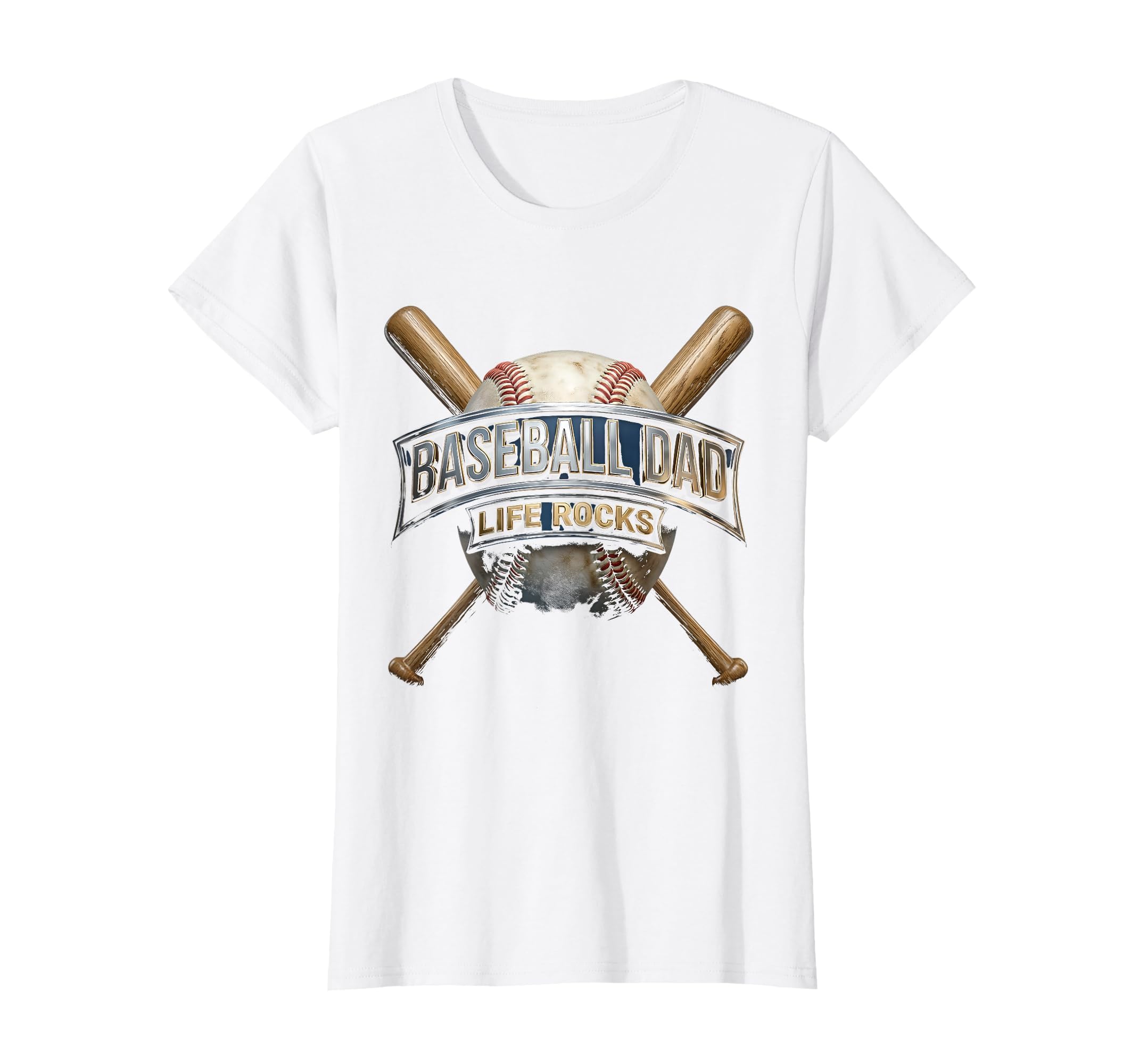 Baseball Dad Life Rocks T-Shirt - Fun Novelty Design Unisex - T-Shirt, Sweatshirt, Hoodie