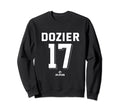 Hunter Dozier 17 Kansas City Mlbpa Sweatshirt - Custom Art Print Unisex - T-Shirt, Sweatshirt, Hoodie