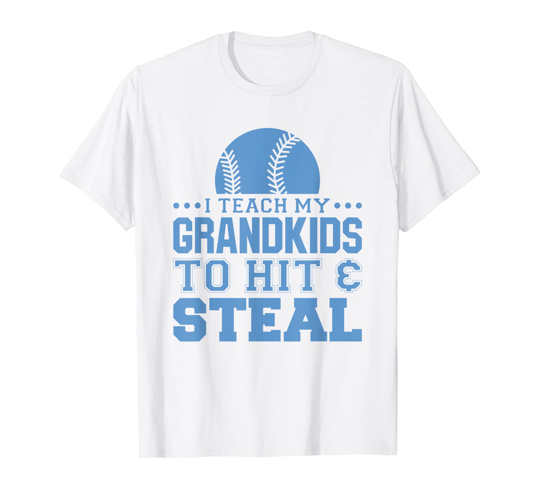 Baseball Grandpa I Teach My Grandkids To T-Shirt - Unique Graphic Unisex - T-Shirt, Sweatshirt, Hoodie