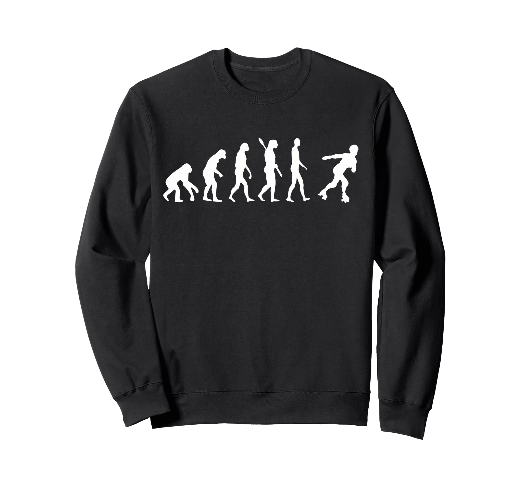 Roller Skates Rider Evolution Roller Sweatshirt - Graphic Print for Adults - T-Shirt, Sweatshirt, Hoodie