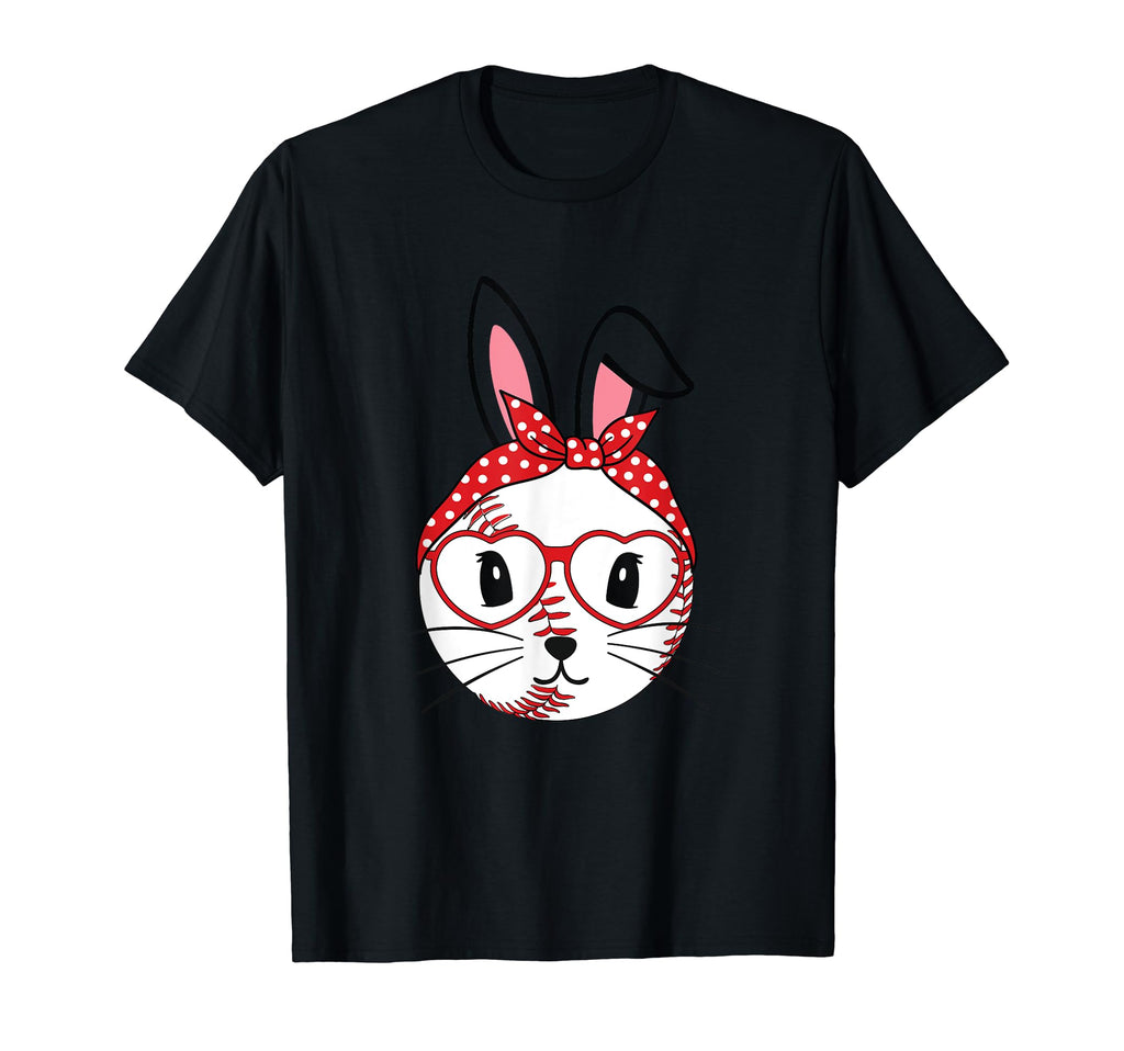 Happy Easter Bunny Playing Baseball T-Shirt - Unique Graphic Men Women - T-Shirt, Sweatshirt, Hoodie