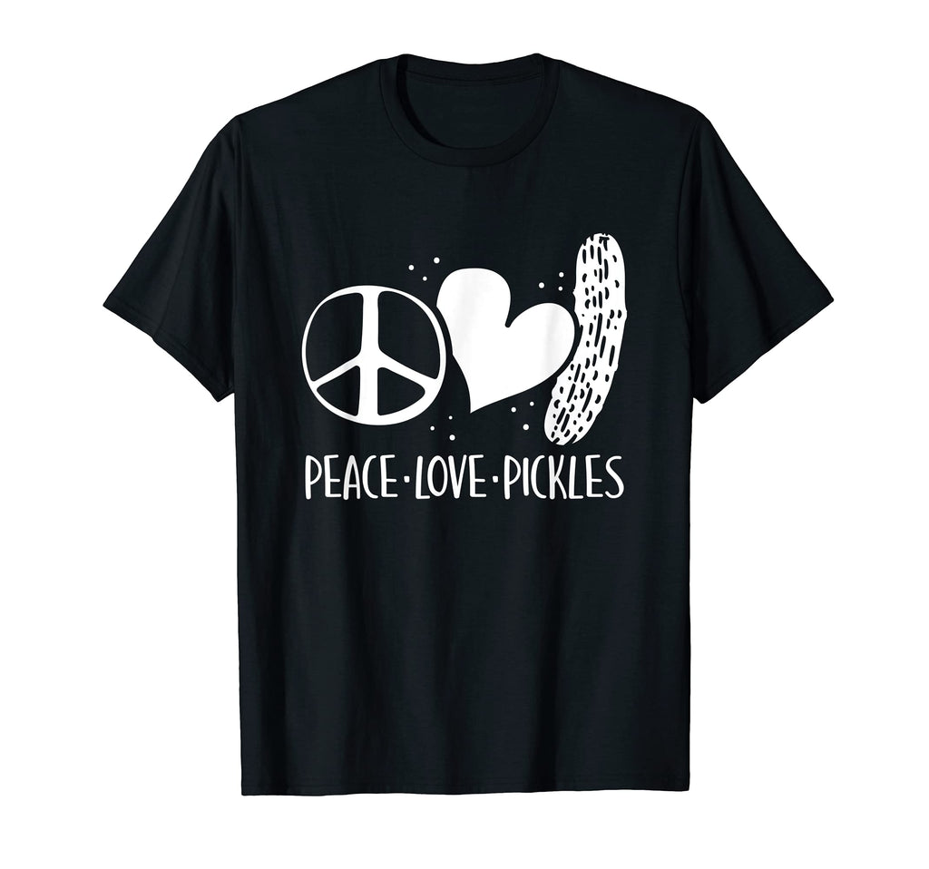 Peace Love Pickles Pickle Lover T-Shirt - Minimalist Print Men Women - T-Shirt, Sweatshirt, Hoodie