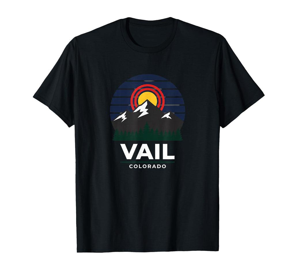 Vail Colorado Mountain Travel Souvenir T-Shirt - Graphic Print for Adults - T-Shirt, Sweatshirt, Hoodie