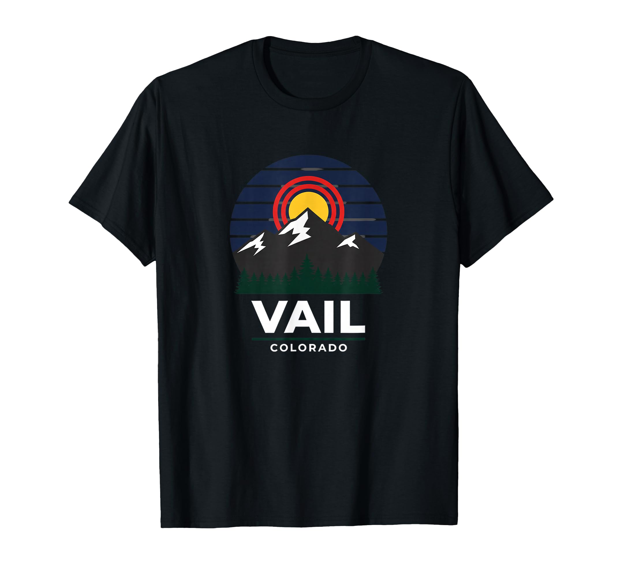 Vail Colorado Mountain Travel Souvenir T-Shirt - Graphic Print for Adults - T-Shirt, Sweatshirt, Hoodie