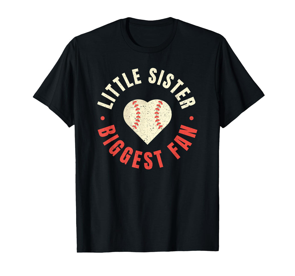 Baseball Sister Womens Little Sister T-Shirt - Graphic Print Men Women - T-Shirt, Sweatshirt, Hoodie
