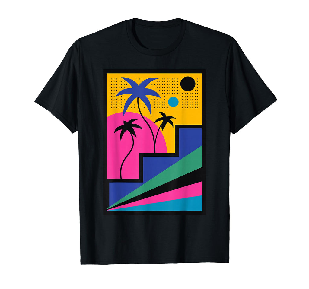 Geometric 80S Memphis T-Shirt - Aesthetic Graphic for Adults - T-Shirt, Sweatshirt, Hoodie