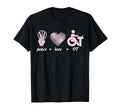 Occupational Therapist Wheelchair Peace T-Shirt - Aesthetic Graphic Unisex - T-Shirt, Sweatshirt, Hoodie