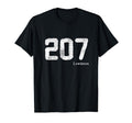 207 Area Code Distressed Lewiston T-Shirt - Novelty Apparel for Adults - T-Shirt, Sweatshirt, Hoodie