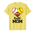 Ball Mom Funny Baseball Softball T-Shirt - Minimalist Print for Adults - T-Shirt, Sweatshirt, Hoodie