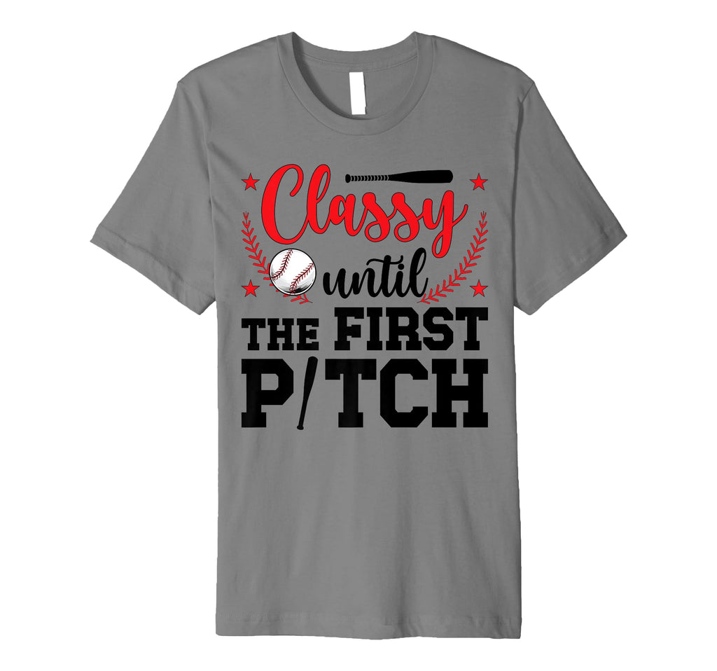 First Pitch Baseball Pitcher Mom T-Shirt - Streetwear Style Men Women - T-Shirt, Sweatshirt, Hoodie