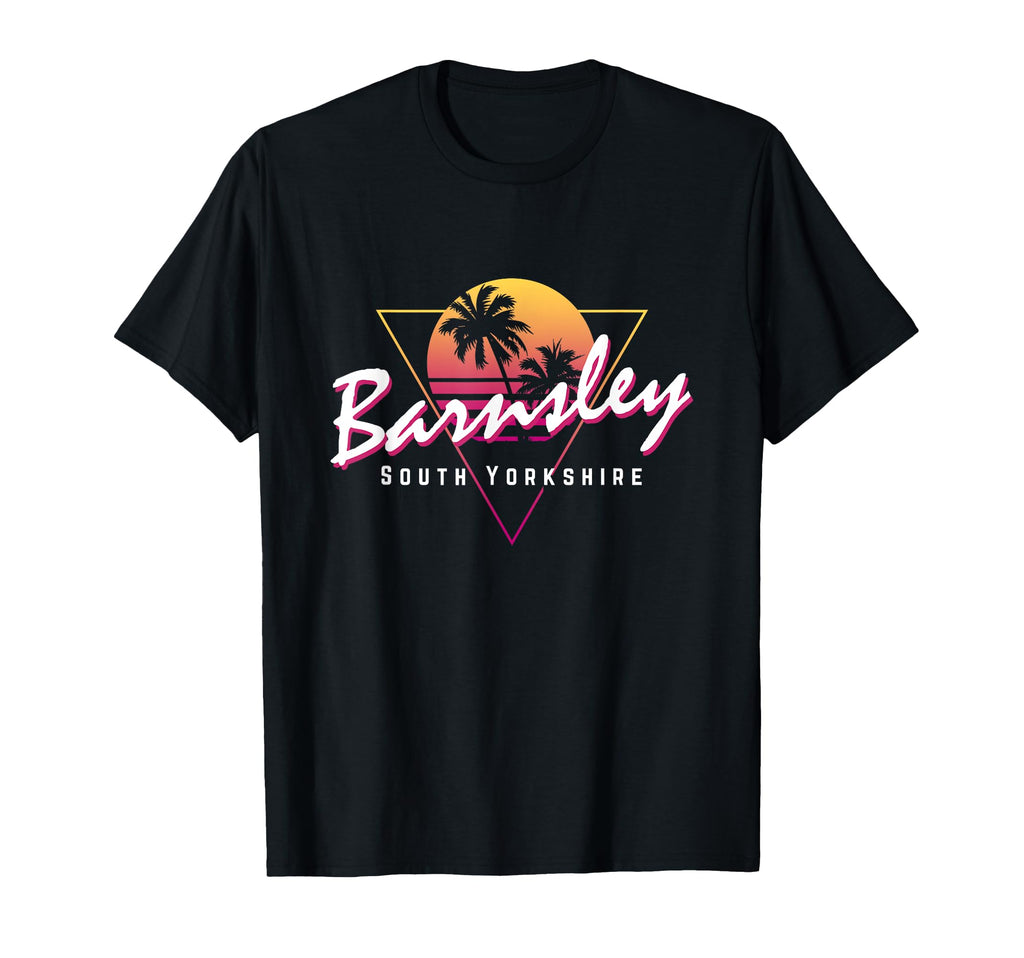 Barnsley South Yorkshire 80S Sunset T-Shirt - Unique Graphic for Adults - T-Shirt, Sweatshirt, Hoodie