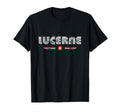 Lucerne Switzerland 70S 80S Type T-Shirt - Custom Art Print for Adults - T-Shirt, Sweatshirt, Hoodie