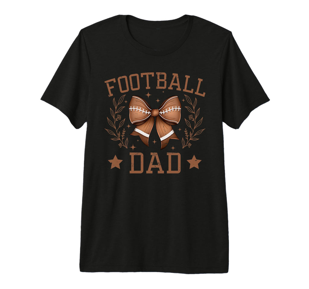 Coquette Bow American Football Dad T-Shirt - Casual Everyday Wear Unisex - T-Shirt, Sweatshirt, Hoodie