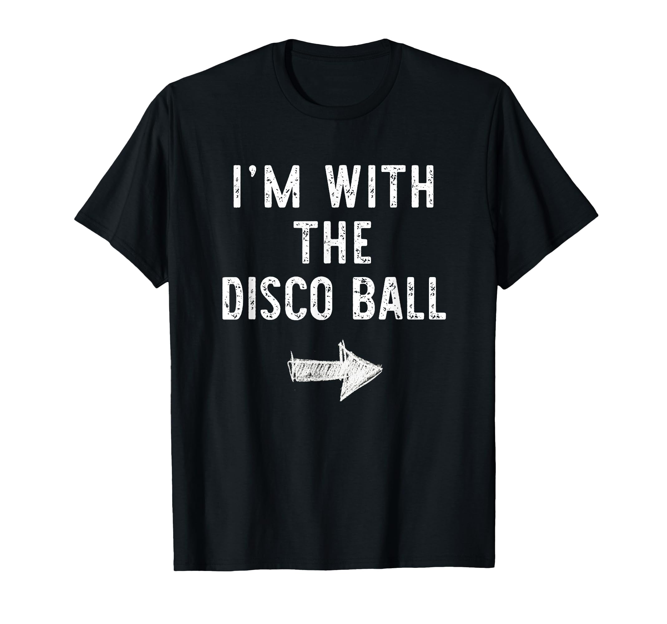 Im Disco Ball Funny Halloween Couple T-Shirt - Unique Graphic Men Women - T-Shirt, Sweatshirt, Hoodie