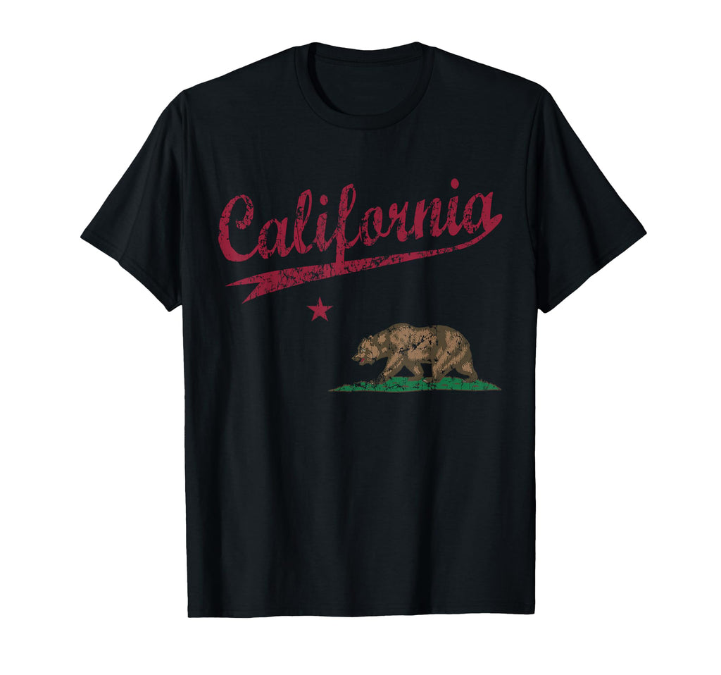 California Republic Flag Distressed T-Shirt - Aesthetic Graphic Men Women - T-Shirt, Sweatshirt, Hoodie