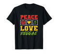 Peace Love Reggae Musician T-Shirt - Streetwear Style Men Women - T-Shirt, Sweatshirt, Hoodie