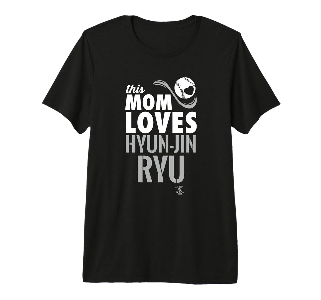 Hyun Jin Ryu This Mom Loves Tri Blend T-Shirt - Custom Art Print Unisex - T-Shirt, Sweatshirt, Hoodie