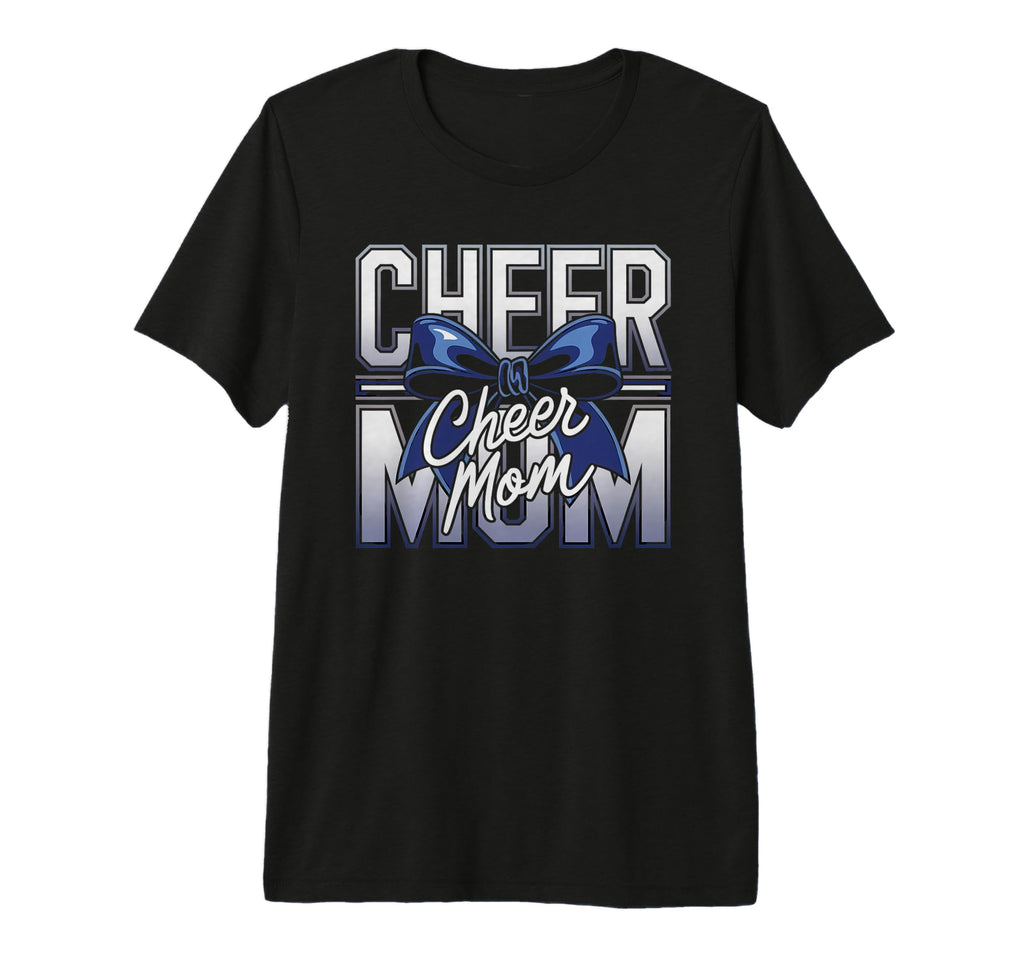 Cheer Mom Mother Bow Cheerleader T-Shirt - Casual Everyday Wear Men Women - T-Shirt, Sweatshirt, Hoodie