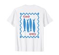 Italian Ciao Sardine Chinoiserie T-Shirt - Minimalist Print for Adults - T-Shirt, Sweatshirt, Hoodie