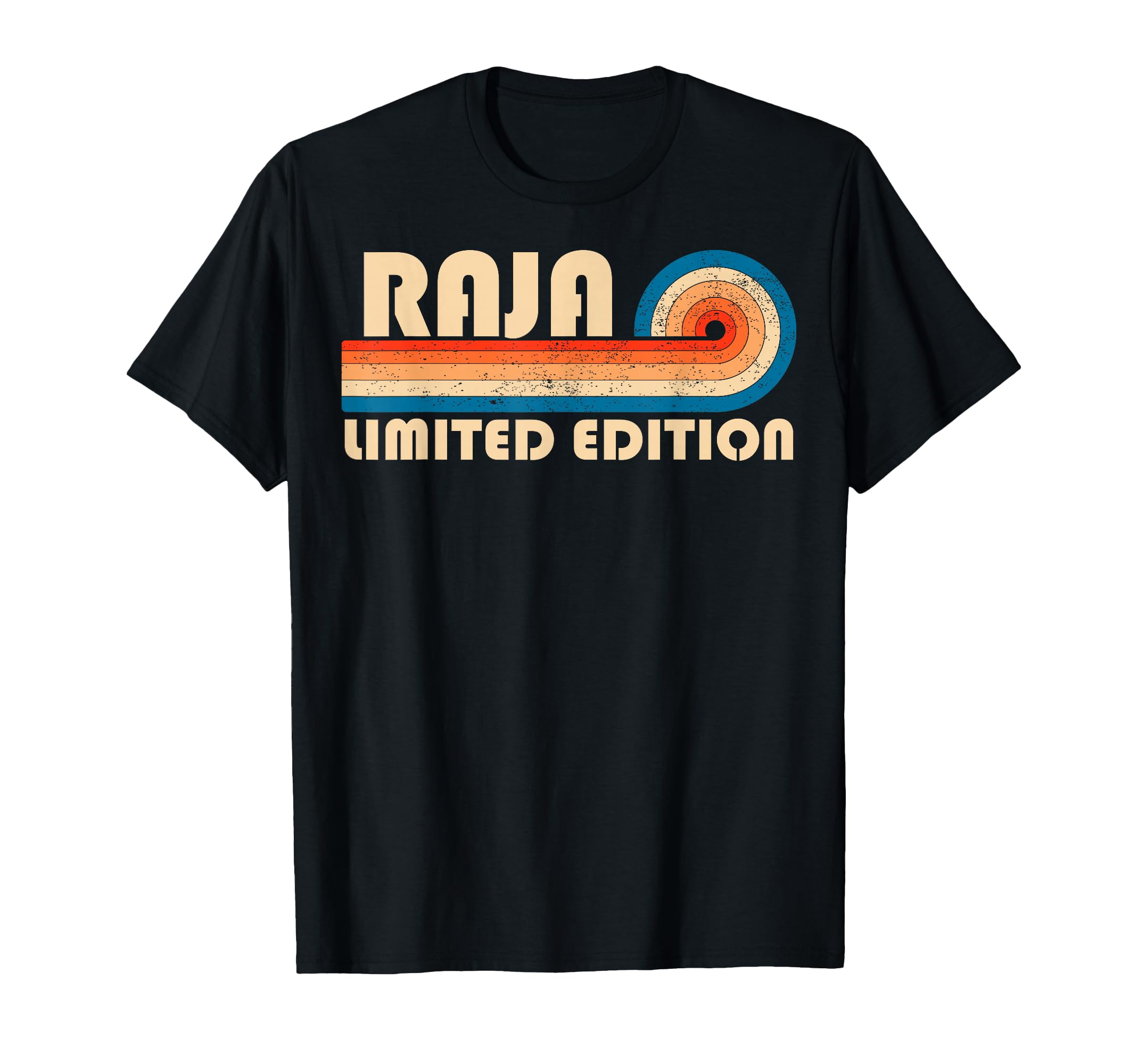 Raja 70S 80S Sunset Stripe T-Shirt - Fun Novelty Design for Adults - T-Shirt, Sweatshirt, Hoodie