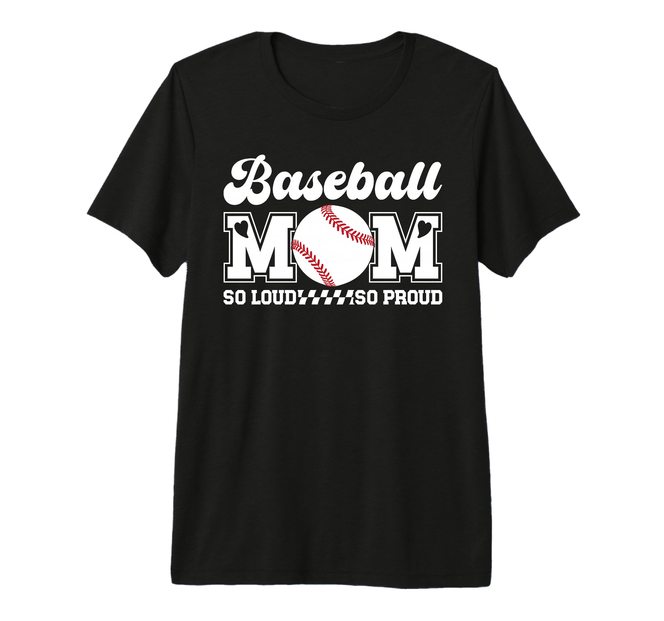 Baseball Mom So Proud Baseball T-Shirt - Casual Everyday Wear Men Women - T-Shirt, Sweatshirt, Hoodie