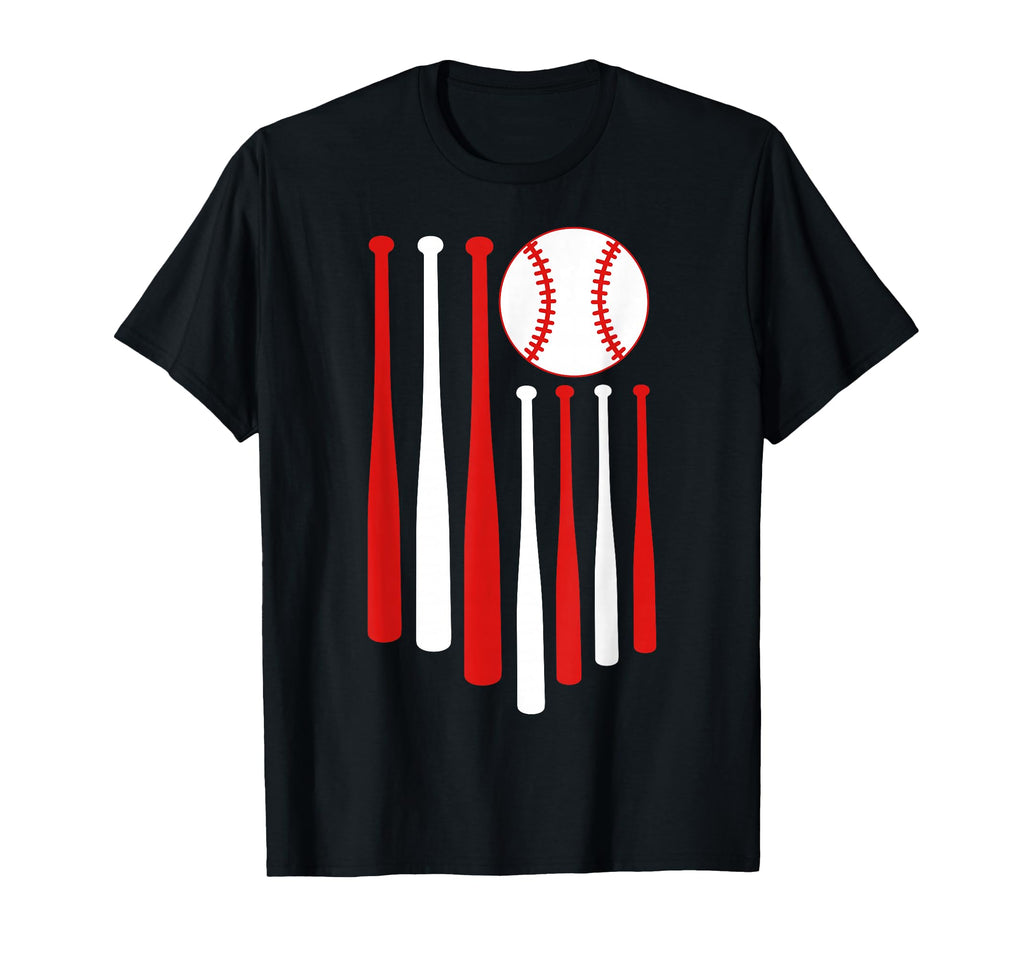 American Flag Baseball Dad 4Th July T-Shirt - Streetwear Style for Adults - T-Shirt, Sweatshirt, Hoodie