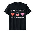 Godfather Level Unlocked Funny God T-Shirt - Novelty Apparel for Adults - T-Shirt, Sweatshirt, Hoodie
