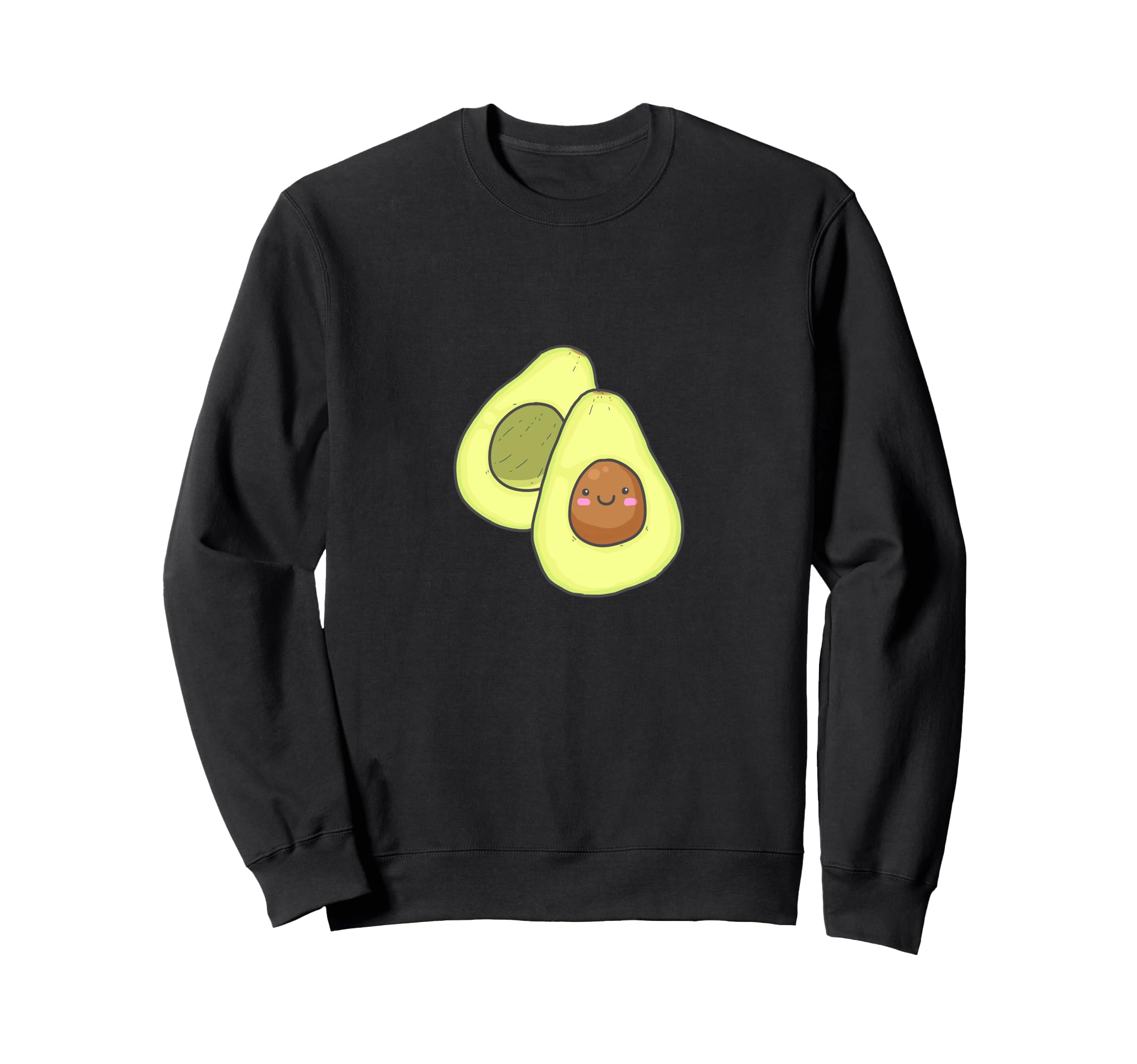 Avocado Aesthetic Green Kawaii Y2K Sweatshirt - Unique Graphic Unisex - T-Shirt, Sweatshirt, Hoodie
