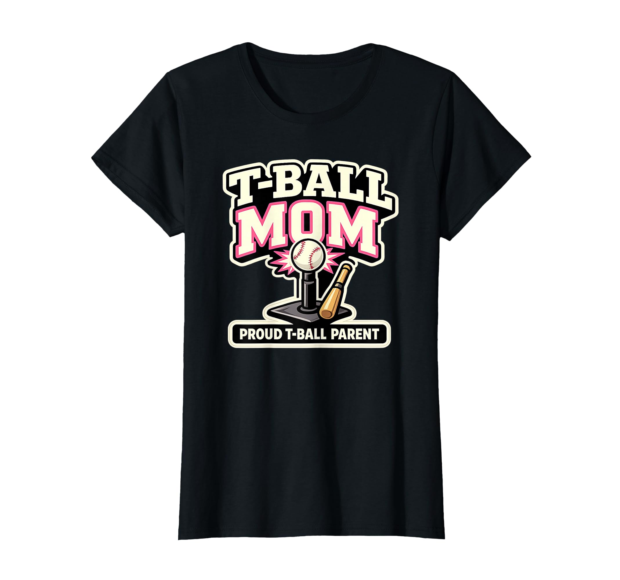 T Ball Mom Proud Ball Baseball Parent T-Shirt - Custom Art Print Men Women - T-Shirt, Sweatshirt, Hoodie