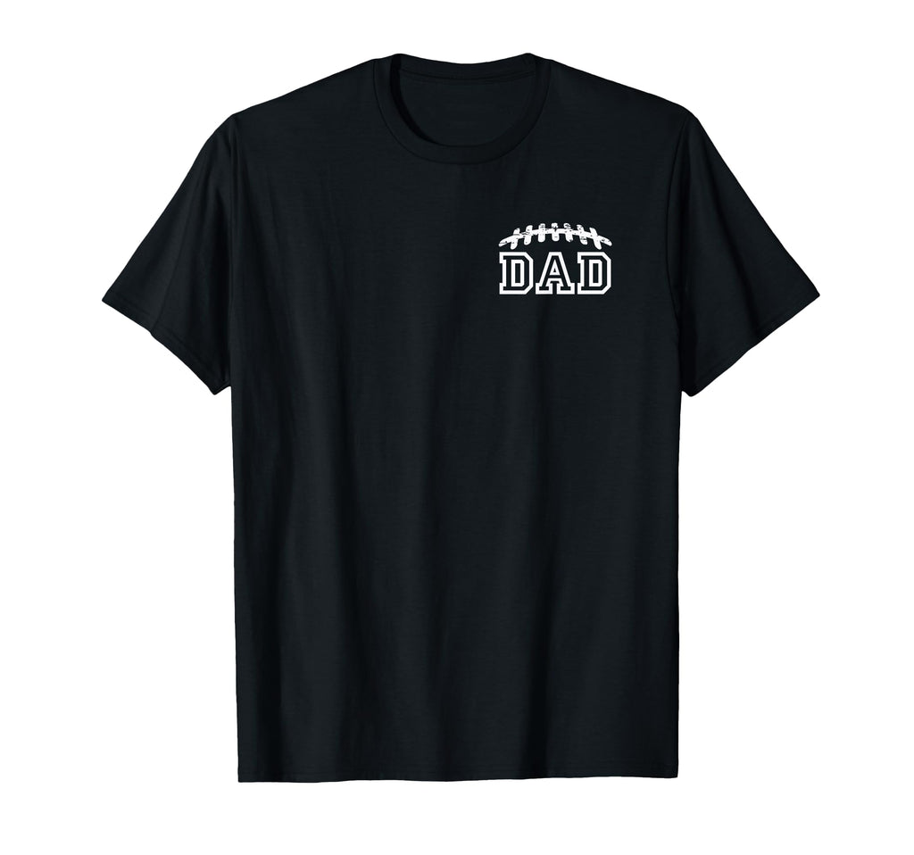 Minimal Football Dad Chest Logo Game T-Shirt - Fun Novelty Design Unisex - T-Shirt, Sweatshirt, Hoodie