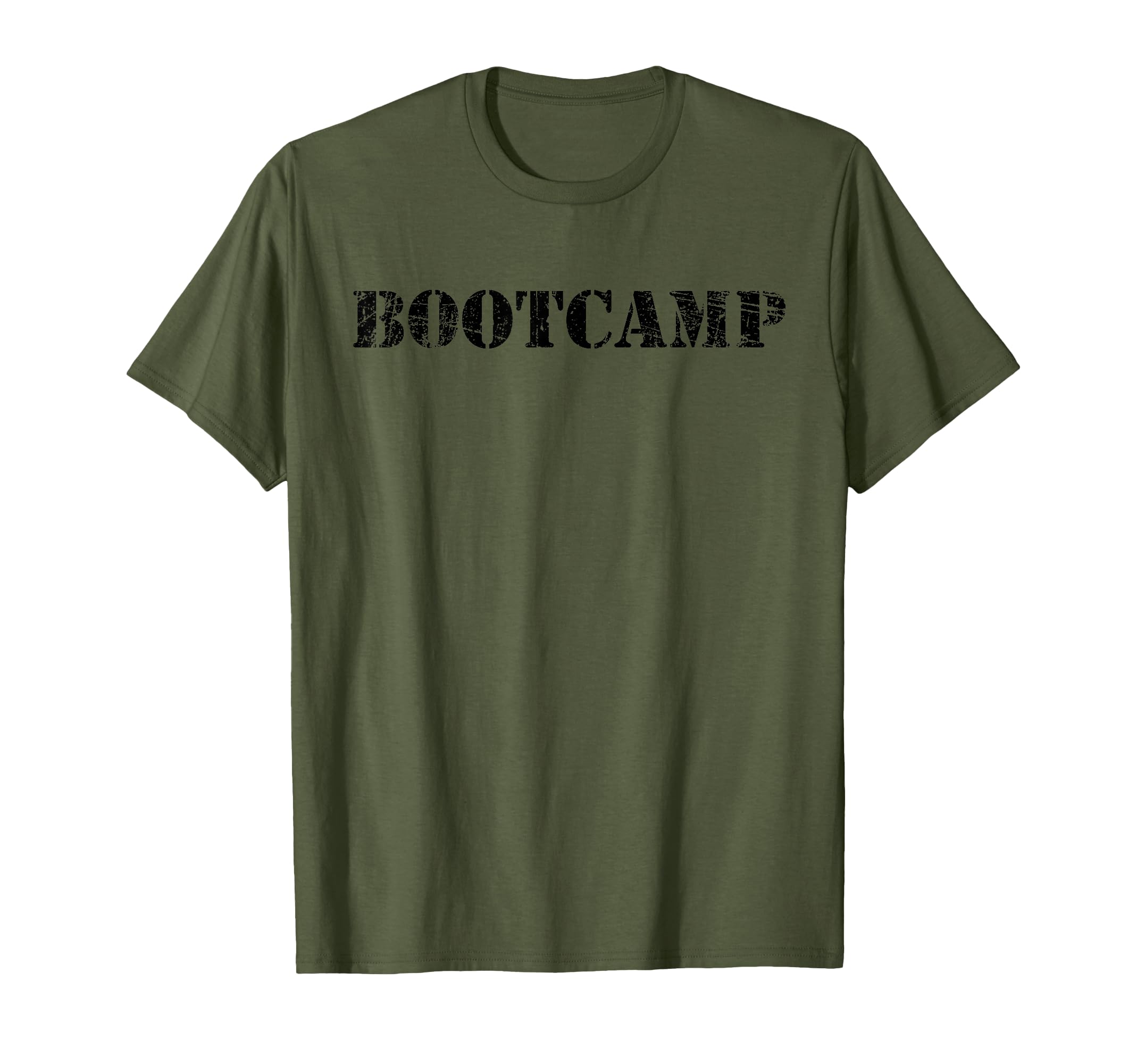 Army Bootcamp Usa Military Distressed T-Shirt - Aesthetic Graphic Unisex - T-Shirt, Sweatshirt, Hoodie