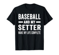Baseball And My Setter Mama Dog Lover T-Shirt - Trendy Graphic Unisex - T-Shirt, Sweatshirt, Hoodie