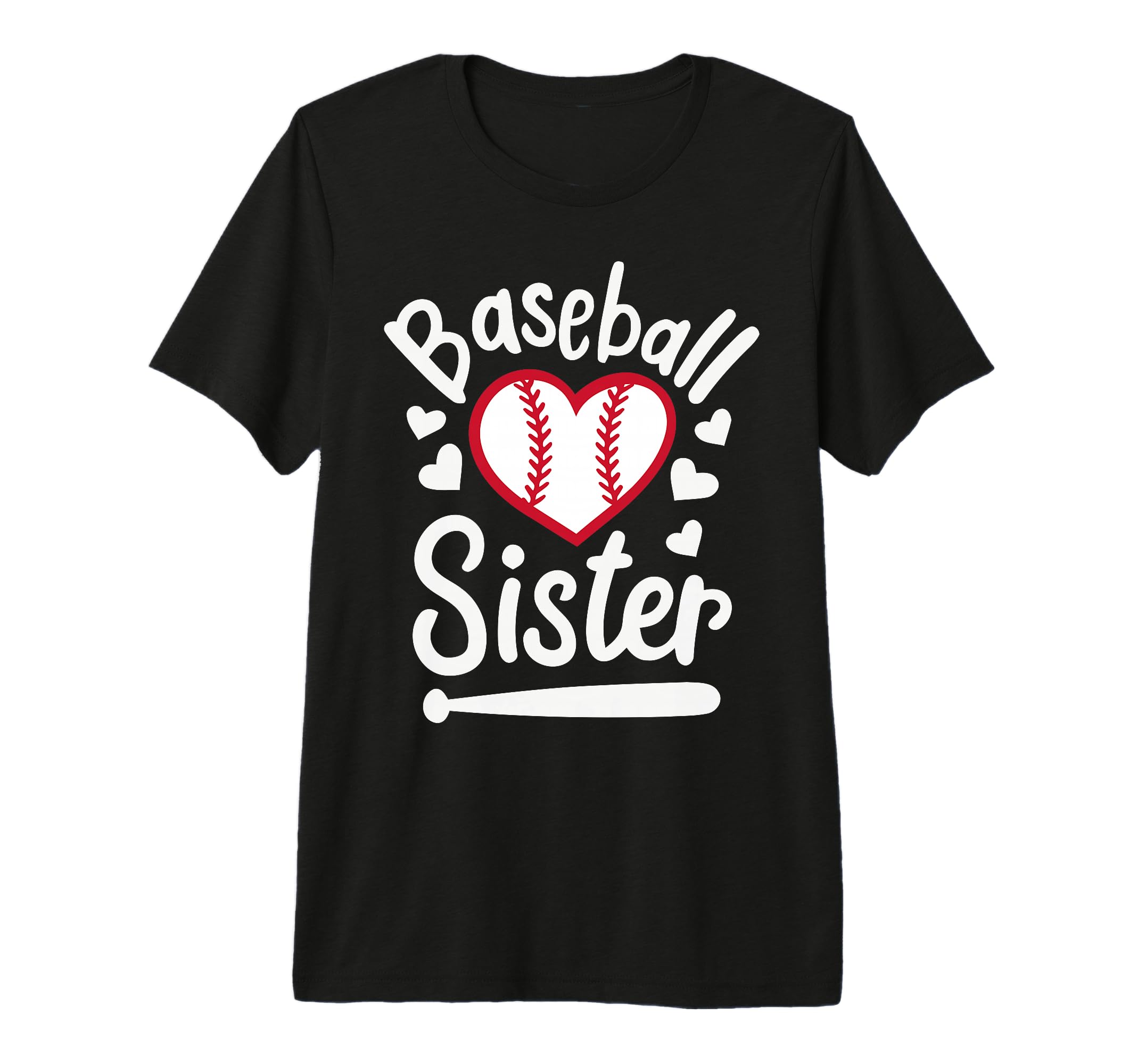 Baseball Sister Heart Players Sister T-Shirt - Novelty Apparel Men Women - T-Shirt, Sweatshirt, Hoodie