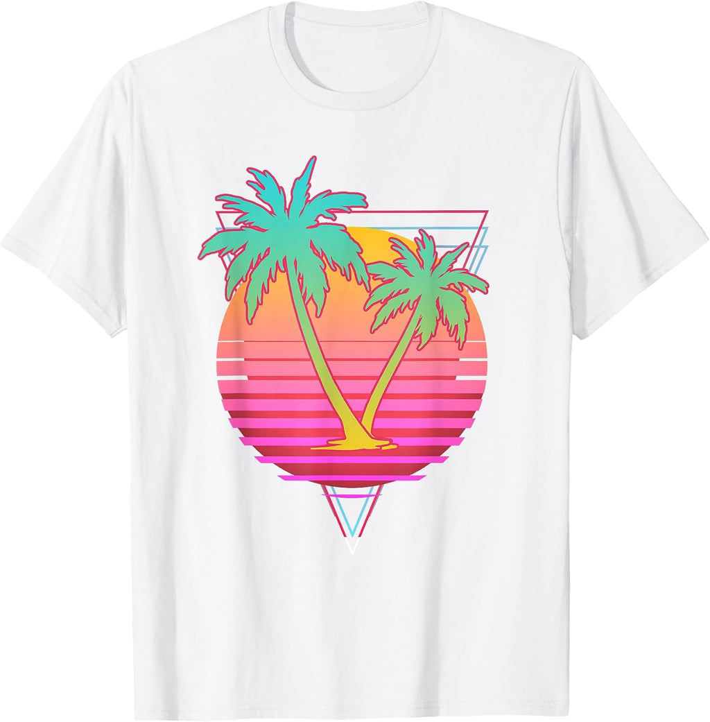 1980s Art Retro Vaporwave Aesthetic Tropical Gift - Adult & Kids T-Shirts, Sweatshirts & Hoodies apparel design preview 1