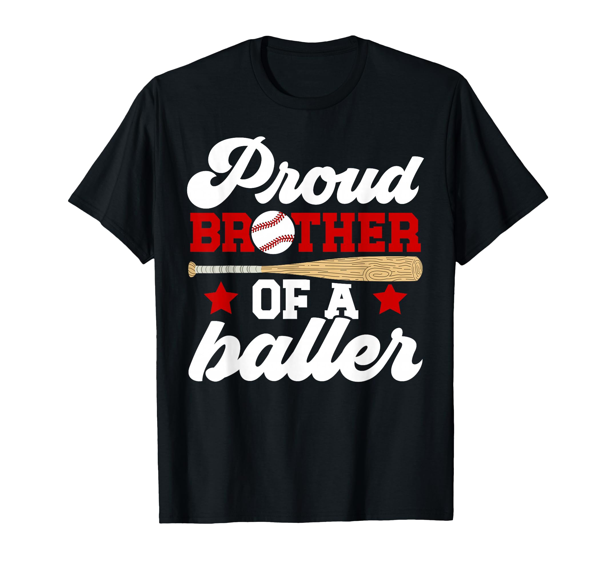 Brother Baller Baseball Brother T-Shirt - Trendy Graphic Men Women - T-Shirt, Sweatshirt, Hoodie