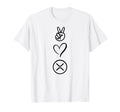 Xrp Peace Love T Shirts T-Shirt - Trendy Graphic Unisex - T-Shirt, Sweatshirt, Hoodie