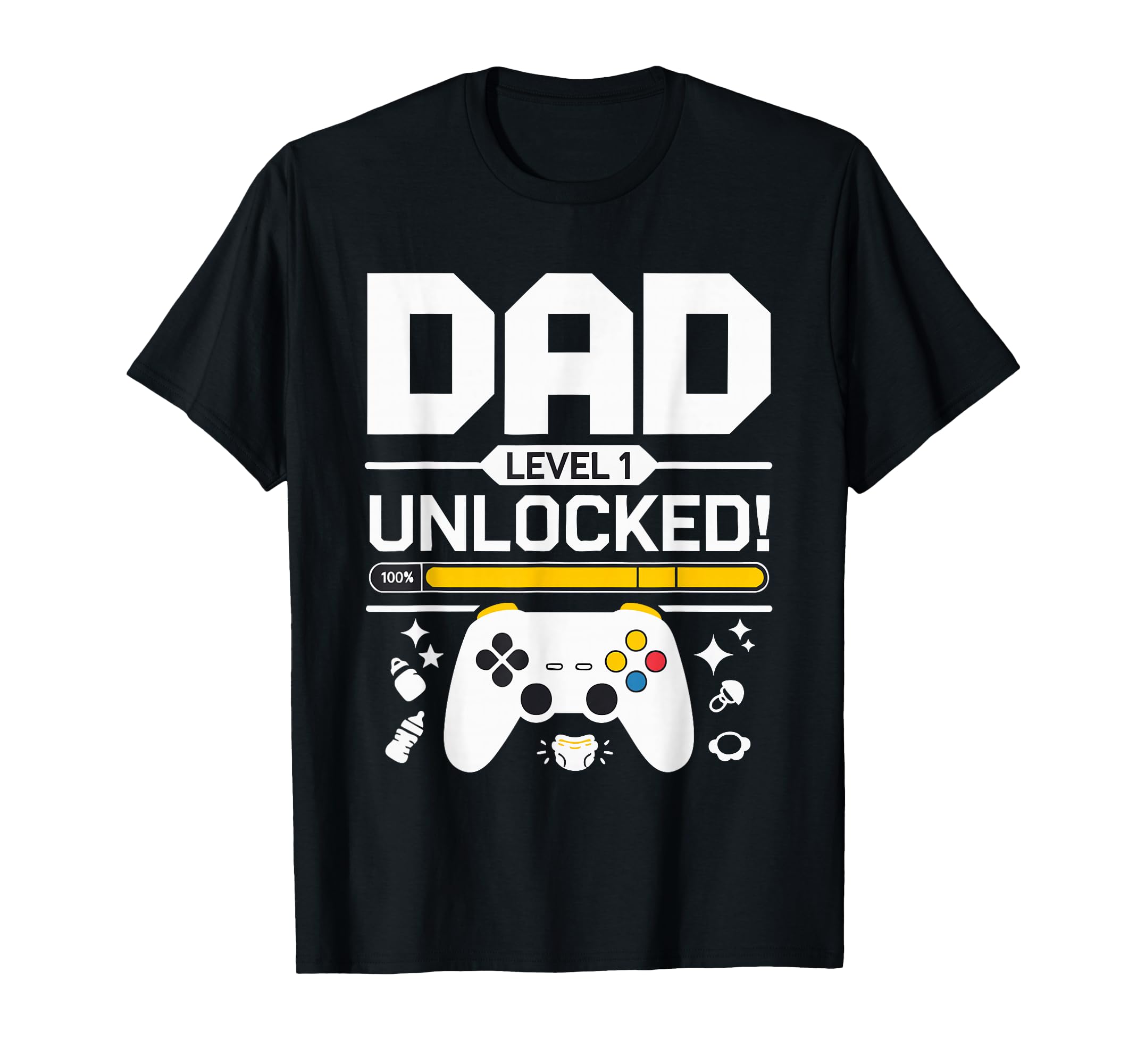 Gamer 1St Fathers Day Dad Gaming T-Shirt - Fun Novelty Design for Adults - T-Shirt, Sweatshirt, Hoodie