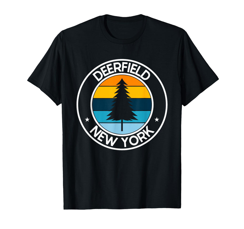 Deerfield New York Ny Usa City Pride Sunset T-Shirt - Trendy Graphic Unisex - T-Shirt, Sweatshirt, Hoodie