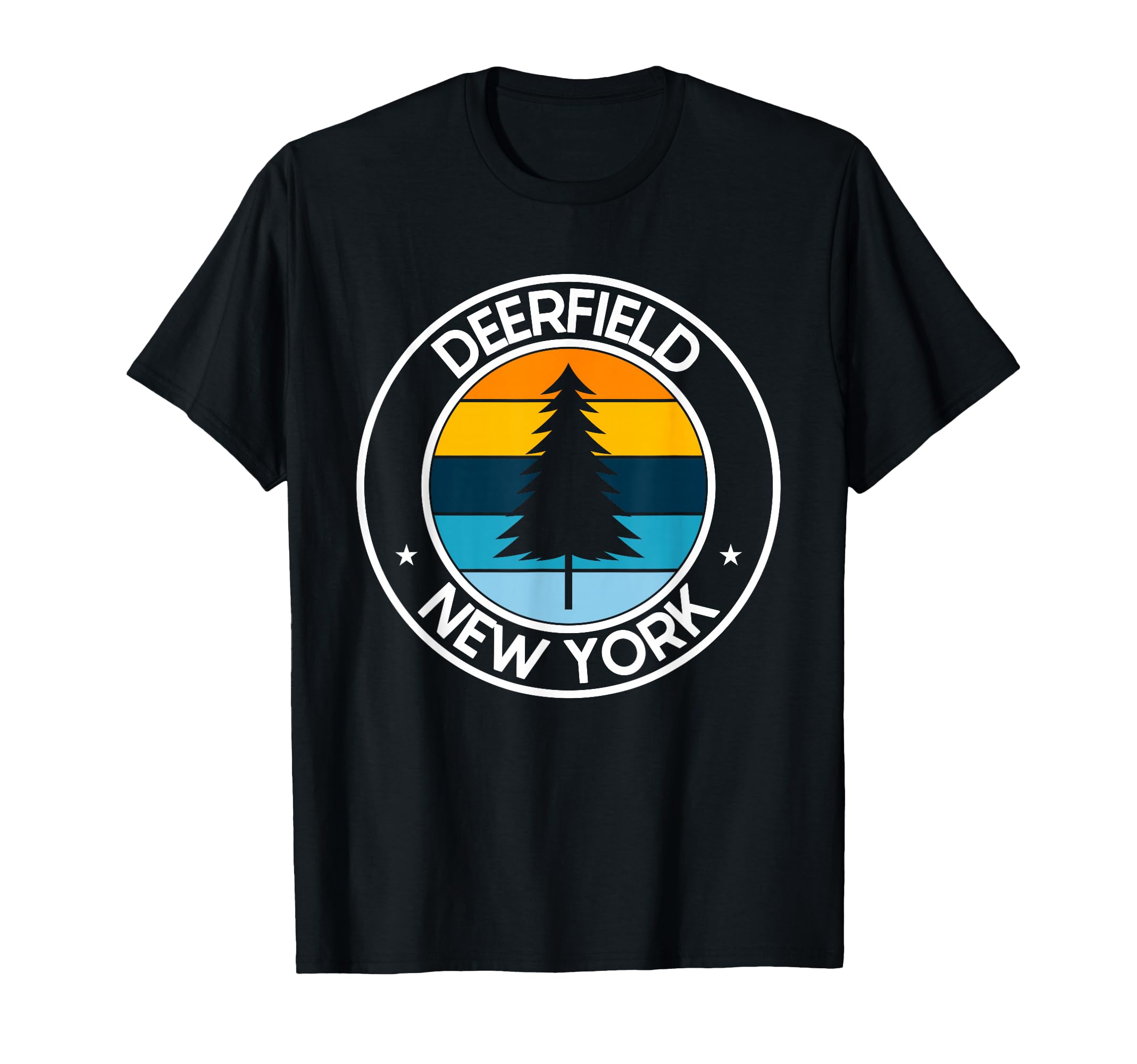 Deerfield New York Ny Usa City Pride Sunset T-Shirt - Trendy Graphic Unisex - T-Shirt, Sweatshirt, Hoodie