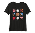 Baseball Mom Coquette Bow Mothers T-Shirt - Fun Novelty Design Men Women - T-Shirt, Sweatshirt, Hoodie