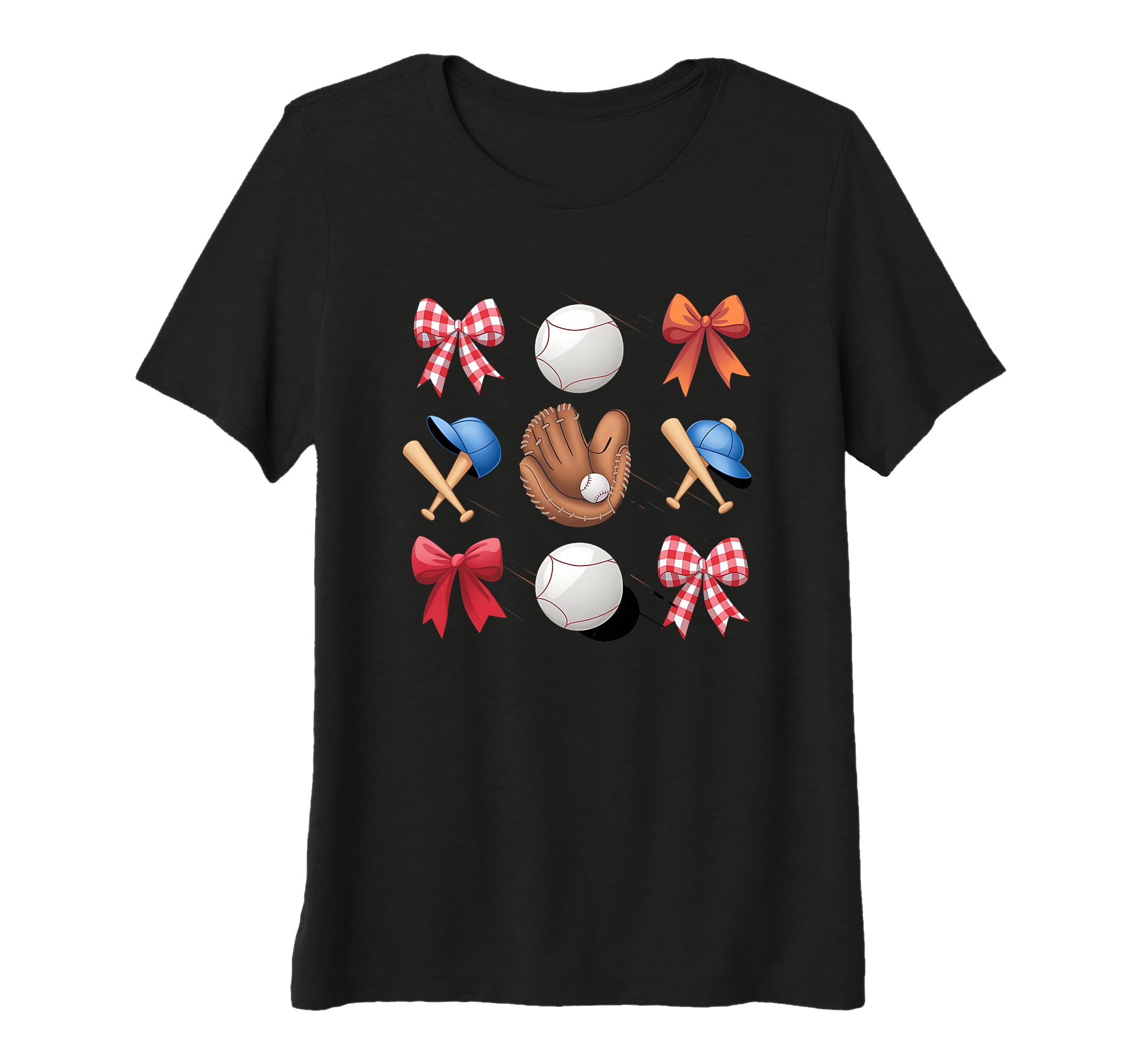 Baseball Mom Coquette Bow Mothers T-Shirt - Fun Novelty Design Men Women - T-Shirt, Sweatshirt, Hoodie