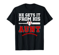 Proud Baseball Aunt Baseball Player T-Shirt - Minimalist Print Men Women - T-Shirt, Sweatshirt, Hoodie